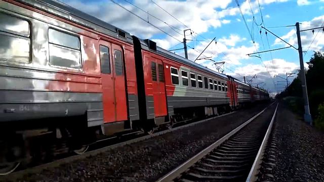 Электропоезд ЭД2Т-0037. Перегон Сергиев Посад-Пост 81 км. смотреть онлайн