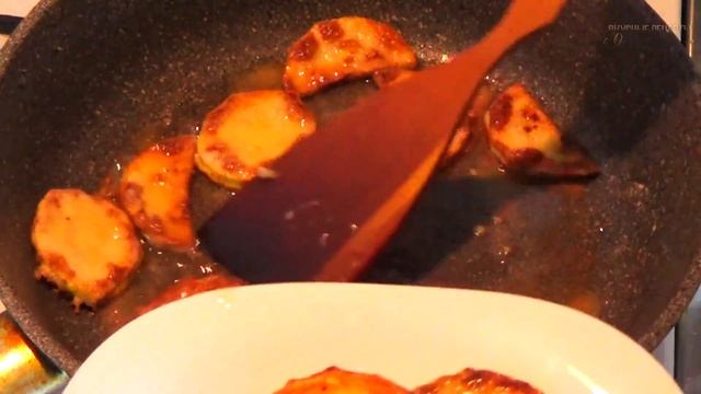 Аппетитные жареные кабачки с чесноком. Вкусная и простая острая закуска