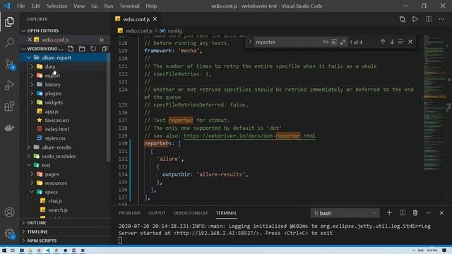 Allure Reporter - WebdriverIO | #15 смотреть онлайн