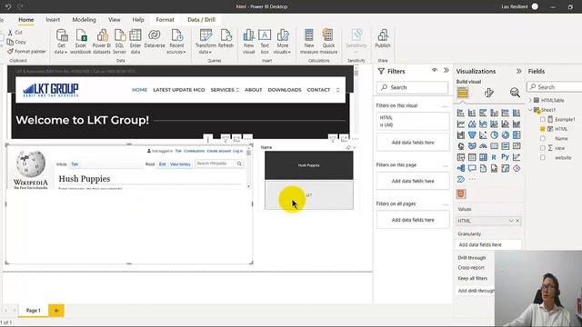 pbi1 Display and Publish HTML page on Power BI смотреть онлайн