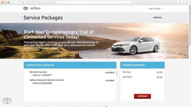 Toyota Entune 3.0: Toyota Connected Service Self-Serve Registration смотреть онлайн