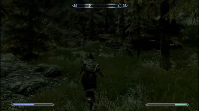 Skyrim gameplay with aurora borealis in the night sky смотреть онлайн