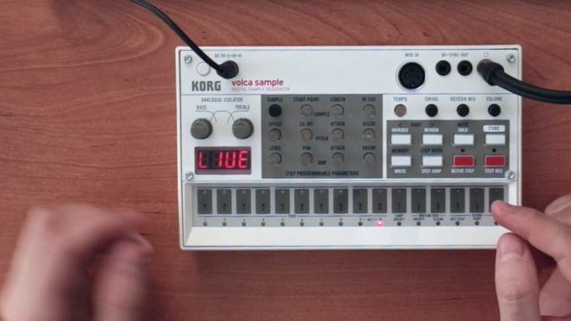 Как создать паттерн с нуля на Korg Volca Sample смотреть онлайн