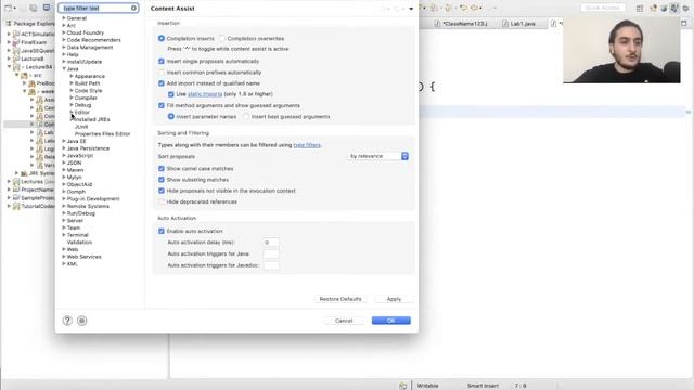 Eclipse Autocompletion смотреть онлайн