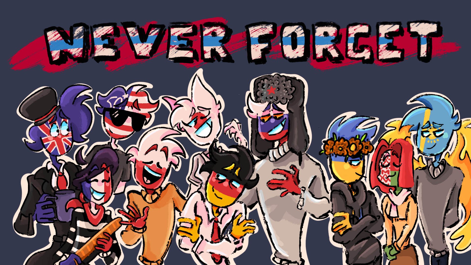 COPYCAT II MEME (Countryhumans) смотреть онлайн
