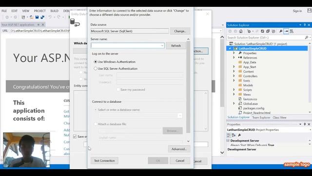 CRUD MVC 5 with Entity Frame Work using sql server 2014 and visual studio 2013 смотреть онлайн
