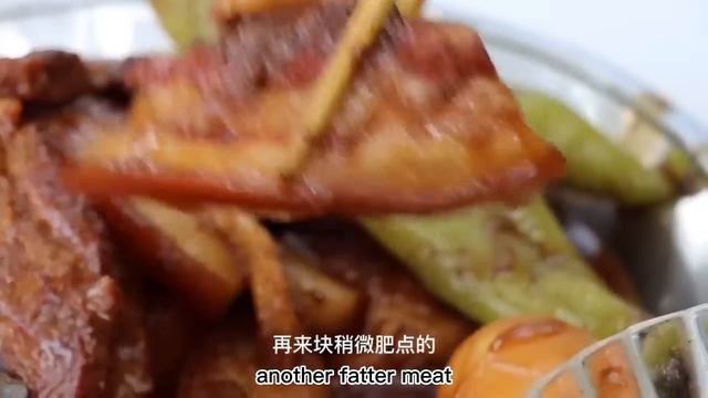 Ah Qiang do "handle meat", fatty but not greasy, melt in the mouth, full of oil！【AhQiang Eat】 смотреть онлайн
