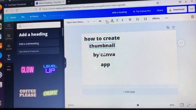 How To Create Youtube Thumbnail By Canva.com 2021?/easy Toturial