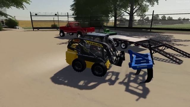 Buying 7.3L F350 & Log Splitter | New Trailer | Landscaping Upgrades | Farming Simulator 19 смотреть онлайн