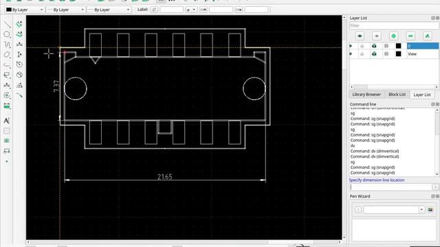 Using LibreCAD to dimension a KiCad footprint exported from FreeCAD смотреть онлайн