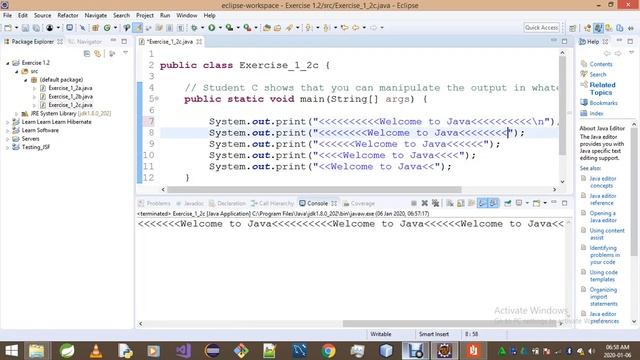 Introduction To Java Programming Exercise 1 2c смотреть онлайн