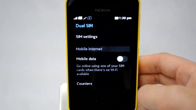 Nokia Asha 501: Turn off/on data services смотреть онлайн