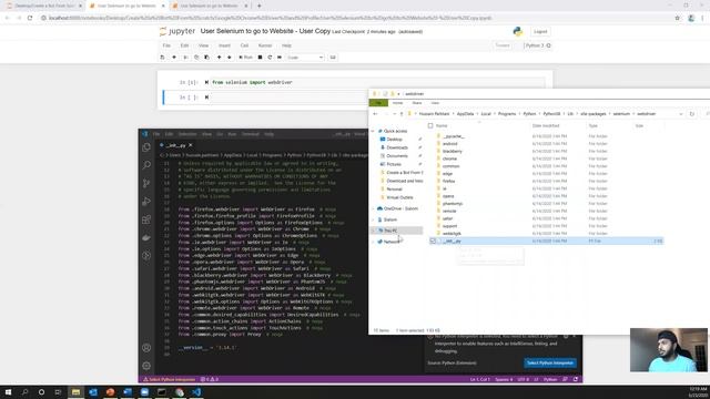 Create a Bot from Scratch: Use Selenium to go to Website (Part 4) смотреть онлайн