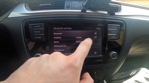 How to Find and Manage Bluetooth Settings in Skoda Rapid II ( 2012 – 2019 ) - Manage Bluetooth