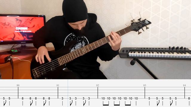 Linkin Park - Given Up Bass Cover (Tabs) смотреть онлайн