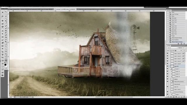 Speed art - Birth of a Tornado ( #Photoshop CS 6 ) CreativeStation смотреть онлайн