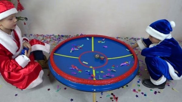 Beyblade Burst Turbo episode Santa Claus vs Father Frost BeyStadium