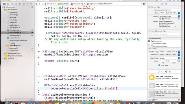Objective C :- How to Create And Use Custom TableViewCell in iOS Latest 2017(Hindi). смотреть онлайн