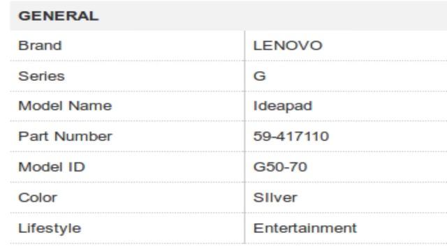 Lenovo Ideapad G50-70 Notebook Specification [INDIA] смотреть онлайн