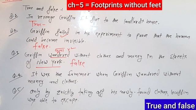 Footprints without feet True and false | True and false Footprints without feet | 10th English смотреть онлайн