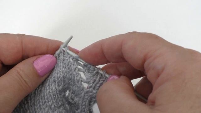 Ажурные розочки. Узор спицами. МК + схема. Сезон узоров 3. смотреть онлайн