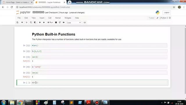 Python 013: built in functions of python interpreter:- len() смотреть онлайн