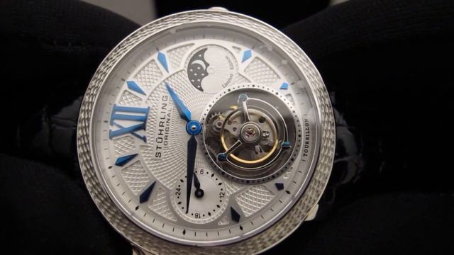 Обзор мужских наручных часов Stuhrling Tourbillon Skeleton 500.331X2 смотреть онлайн