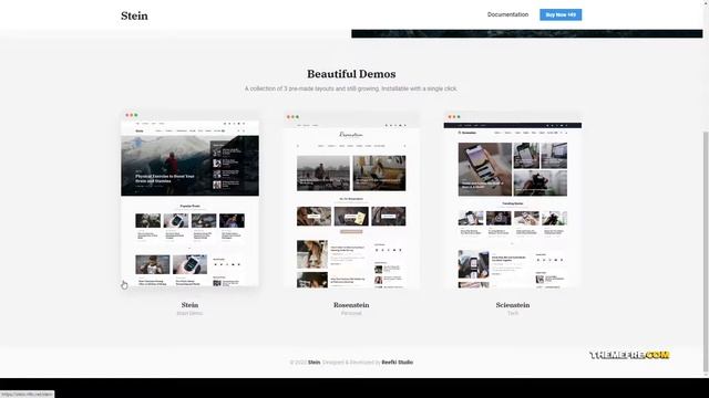 Stein TailwindCSS WordPress Theme for Bloggers clean magazine Iwasa смотреть онлайн
