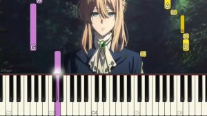 Violet Evergarden OP - Sincerely | EASY Piano Tutorial