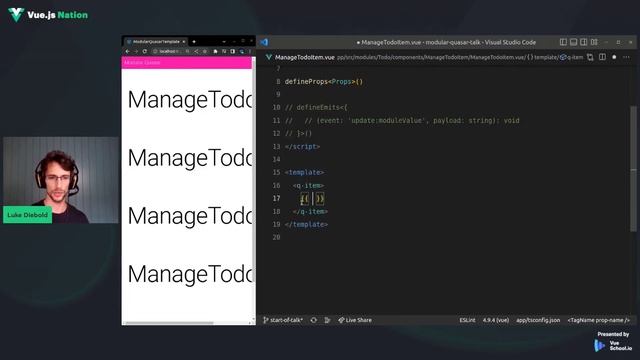Modular Quasar:Reducing Cognitive Overhead In Large Applications by Luke Diebold: Vue.js Nation 202 смотреть онлайн