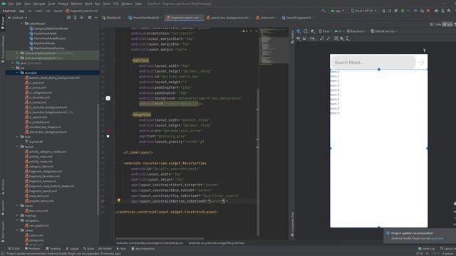 Android food app using (MVVM + Retrofit + Room) #15 смотреть онлайн