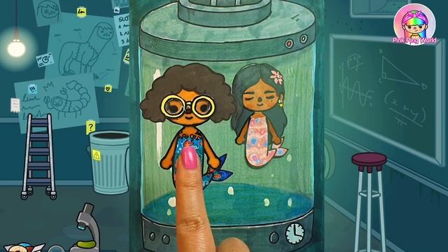 Encanto Mermaid??♀️ Experiment Laboratory/Toca Life World Secret Lab Tank Story DIY Paper Crafts смотреть онлайн
