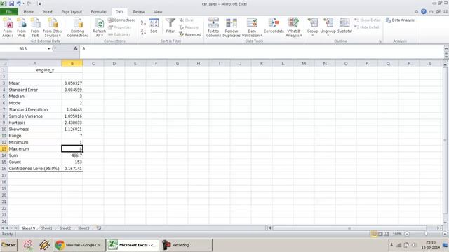 Descriptive Statistics - Excel Data Analysis ToolPak смотреть онлайн