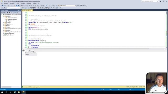 Backup differenziale di un database su SQL Server смотреть онлайн
