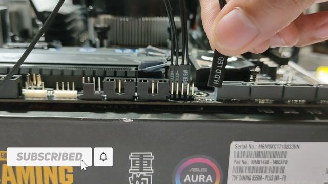 How To Connect FRONT PANEL CONNECTORS, INTERNAL SPEAKER to the Motherboard (ASUS B-550M-Plus WiFi) смотреть онлайн