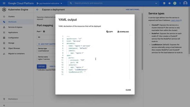 Deploying an Nginx server on GKE смотреть онлайн