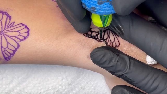 6 butterflies tattoos in 1 hour смотреть онлайн