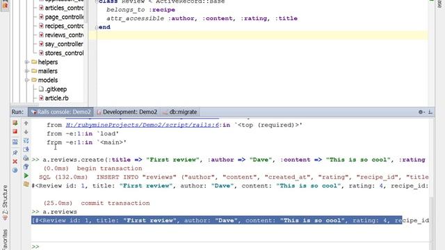 Day 22 - Ruby on Rails 3.2.8 - Adding Reviews to a model (like Recipes) смотреть онлайн