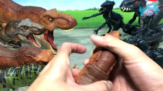 MY MEGA T-REX VS INDORAPTOR Collection - Jurassic World Fallen Kingdom Dinosaur смотреть онлайн