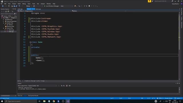 [ C++ & SFML - Simple 2D Games ] - GAME 2 / PART 1 - Setting up Game class. смотреть онлайн