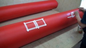 Производство баллонов для катамарана MARINA-M1  Веселая лодка.