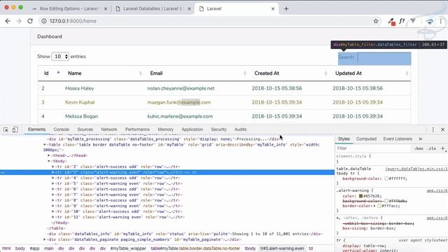YajraBox Laravel Datatable | Row Editing Options #3 смотреть онлайн