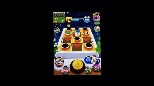 Coin Flick Christmas iPhone game by Dim Dim Sum App смотреть онлайн