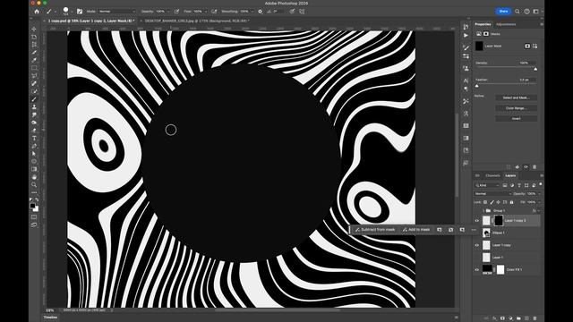 Warped Lines & Shapes effect tutorial in Adobe Photoshop смотреть онлайн