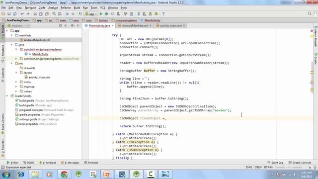 14 - JSON Parsing, Finally Parsing JSON - Android Studio смотреть онлайн