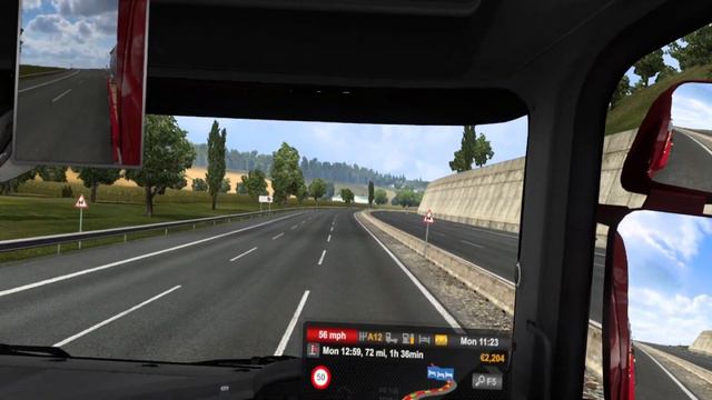 Trying out Euro Truck Simulator 2 in VR смотреть онлайн