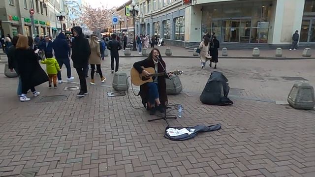 Imagine Dragons - Radioactive. Cover. Кавер. Живое выступление на Арбате. Music. WorldSun смотреть онлайн