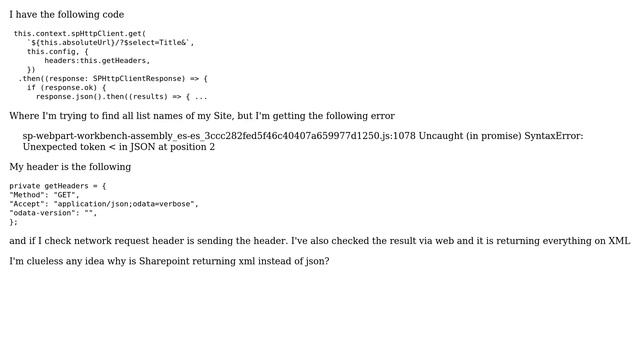 Sharepoint: Sharepoint online rest api is returning xml instead of json (2 Solutions!!) смотреть онлайн