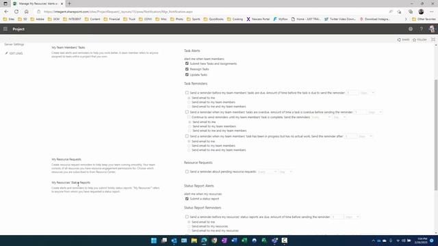 Getting Started with Project Online 04 Turn on notifications in Project Web App смотреть онлайн