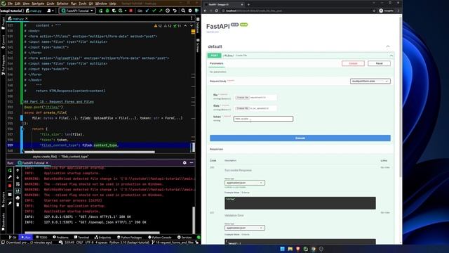 Fast API Tutorial, Part 18: Request Forms and Files смотреть онлайн